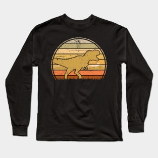 T Rex Tyrannosaurus Sunset Long Sleeve T-Shirt